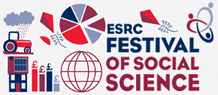 esrc festival title and pictures of graphs and pie charts